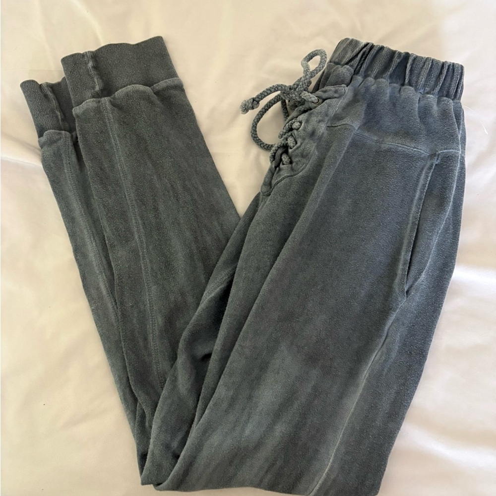 POL Washed Slate Gray Jogger Track Pants